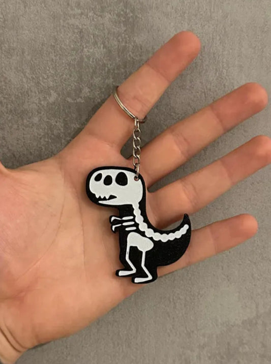 T-Rex Skeleton Keychain Dinosaur
