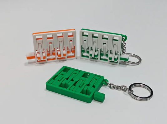 Articulated Engine Keychain – Mini Mechanical Design