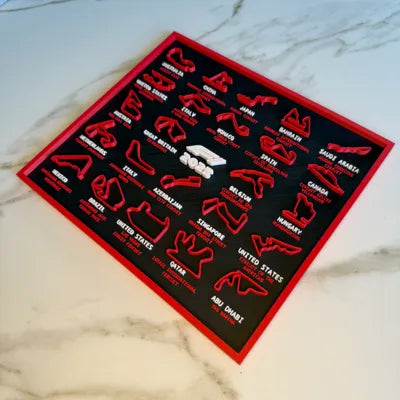 2025 Formula 1 Wall Calendar – Official Race Schedule