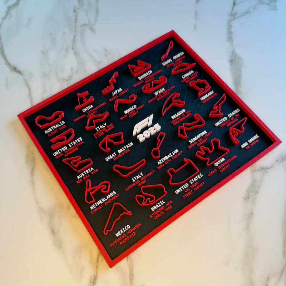 2025 Formula 1 Wall Calendar ā Official Race Schedule