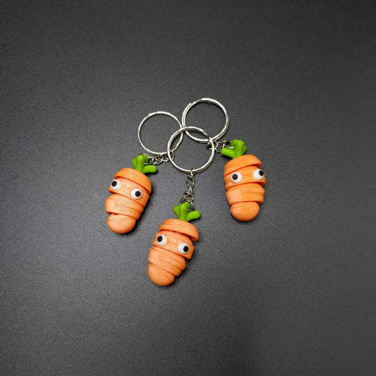 🥕 Flexi Cute Carrot Keychain