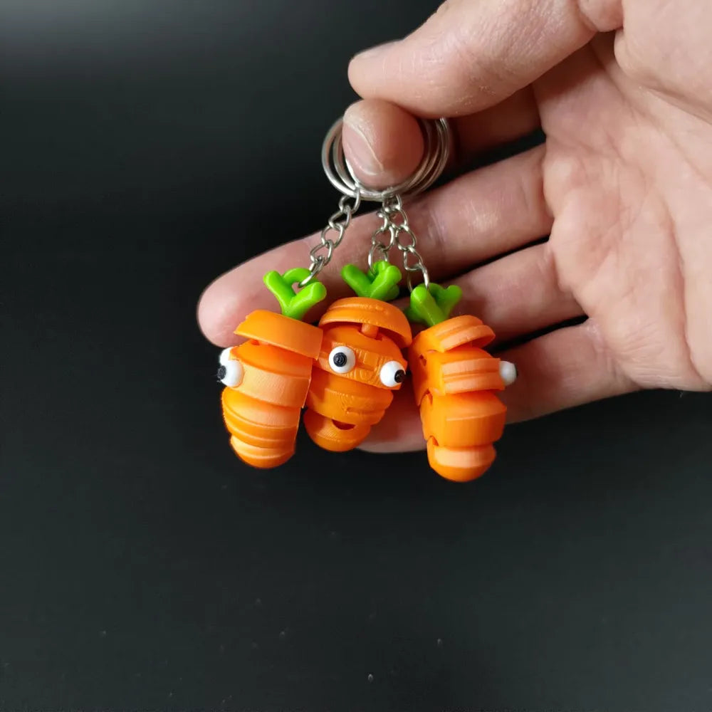 π₯ Flexi Cute Carrot Keychain