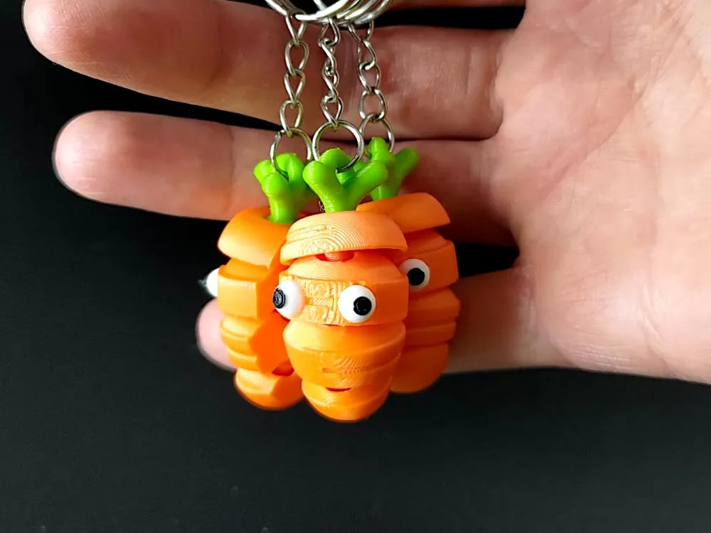 π₯ Flexi Cute Carrot Keychain