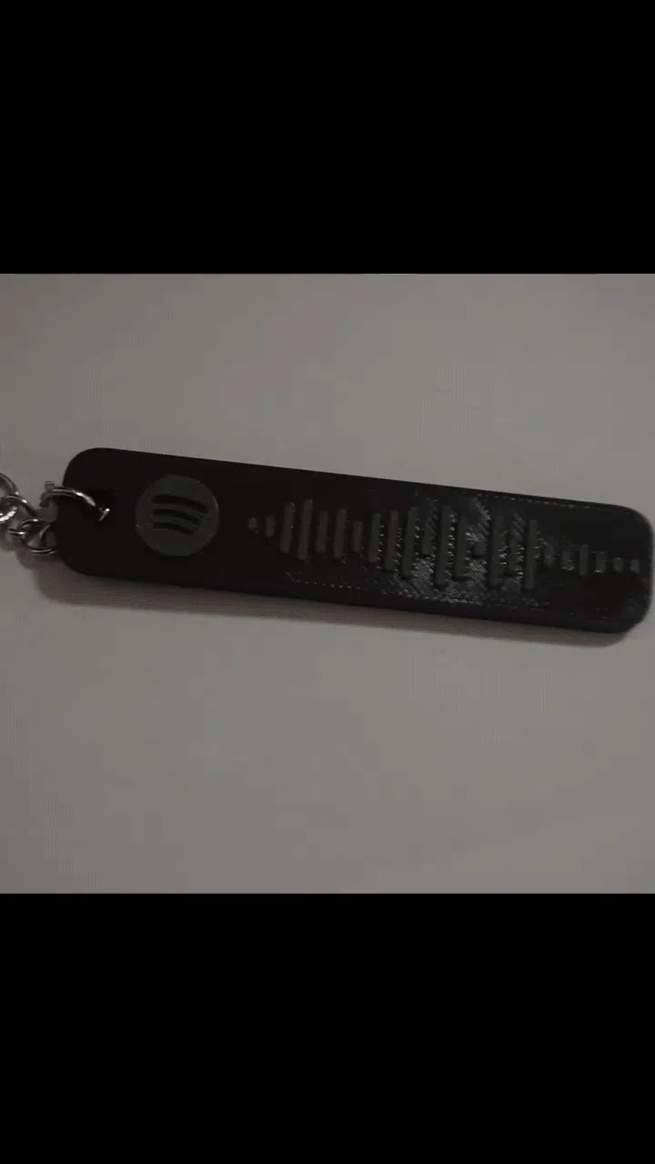 Cute Customizable Spotify Keychain