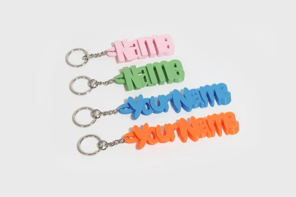 Keyring with customizable names