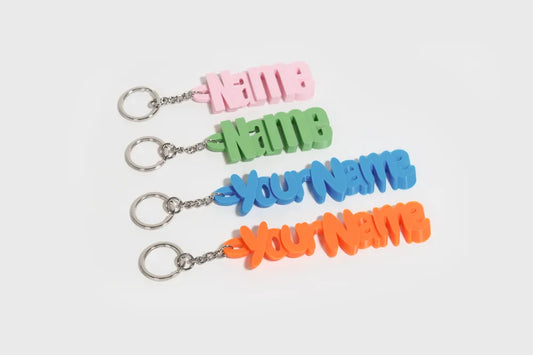 Keyring with customizable names