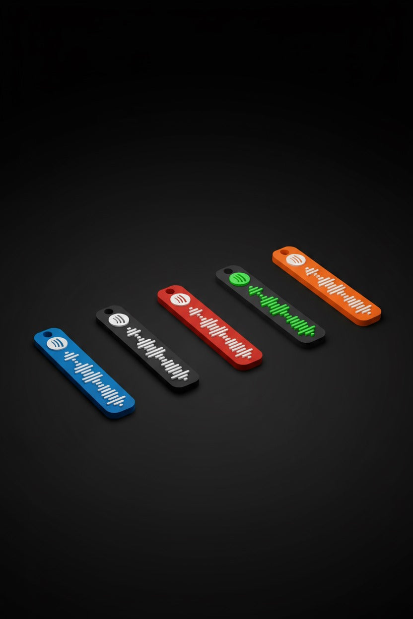 Cute Customizable Spotify Keychain
