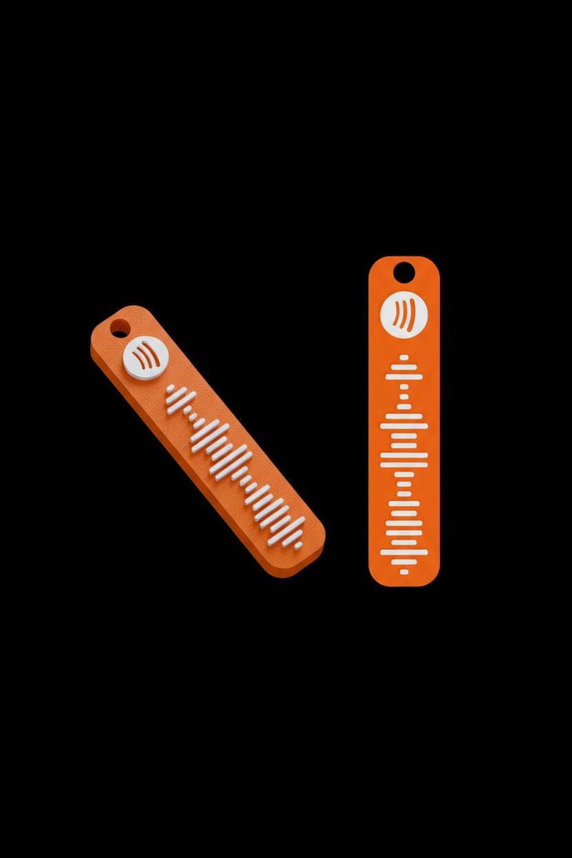 Cute Customizable Spotify Keychain
