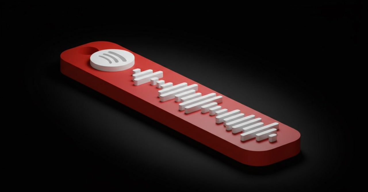 Cute Customizable Spotify Keychain