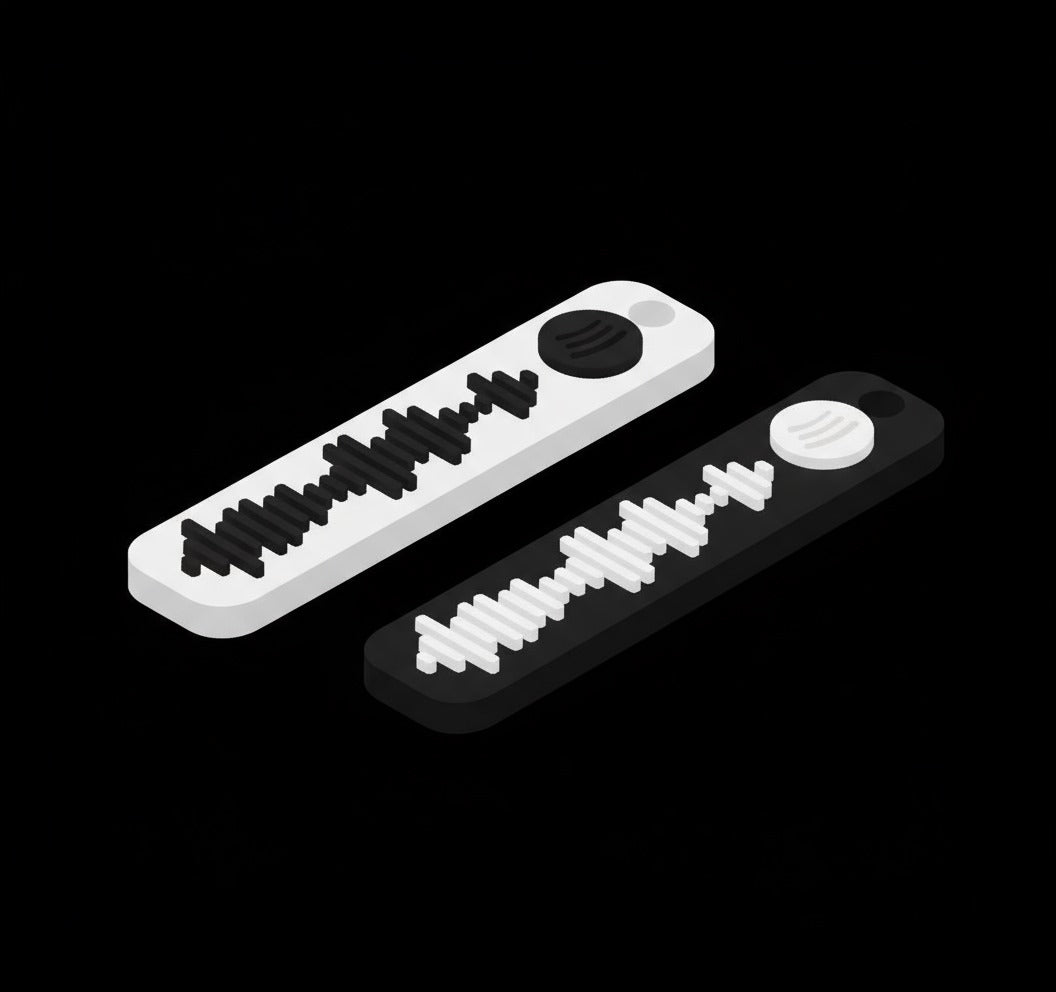 Cute Customizable Spotify Keychain