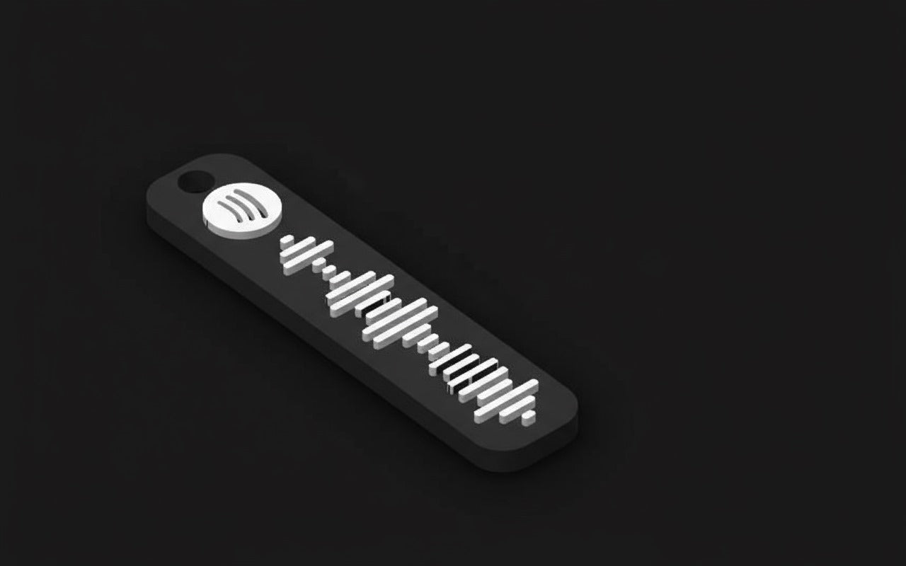 Cute Customizable Spotify Keychain